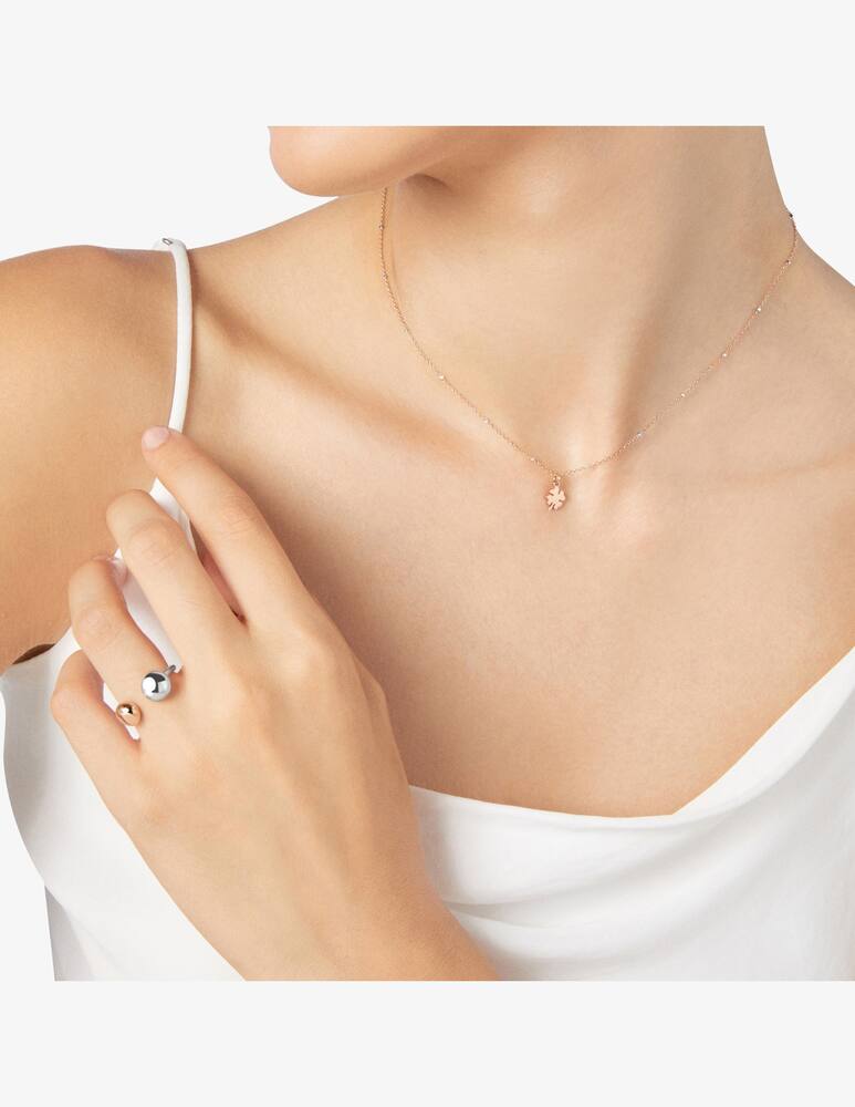 rinascente DoDo Necklace Mini Clover rose gold