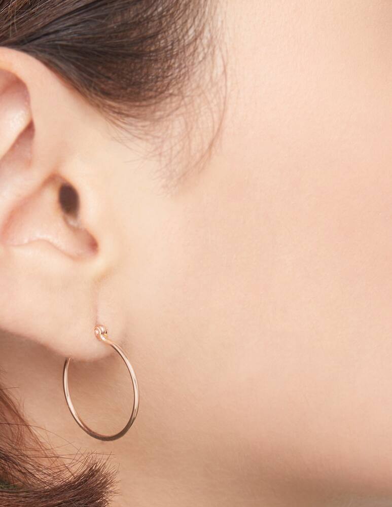 rinascente DoDo Orecchino cerchio Essentials oro rosa piccolo