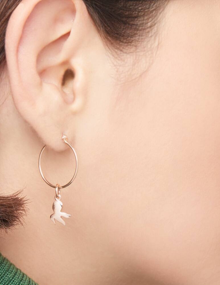 rinascente DoDo Orecchino cerchio Essentials oro rosa piccolo