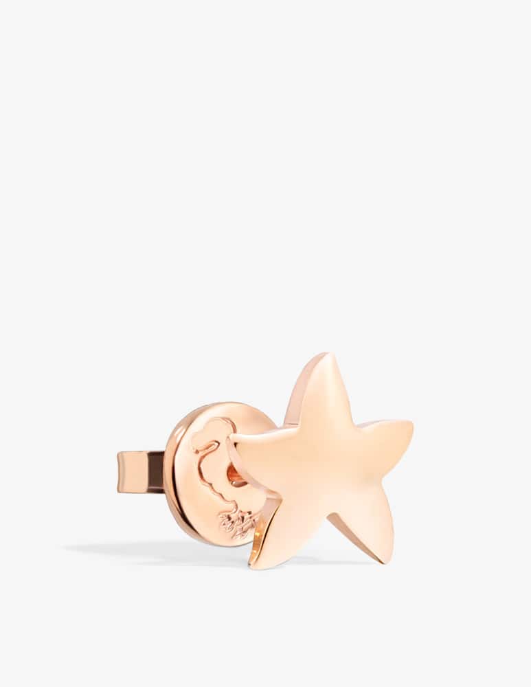 rinascente DoDo Orecchino singolo stellina oro rosa