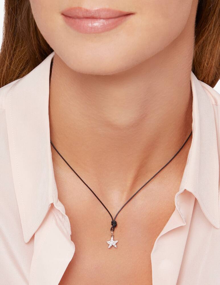 rinascente DoDo Ciondolo Stellina oro bianco diamanti bianchi