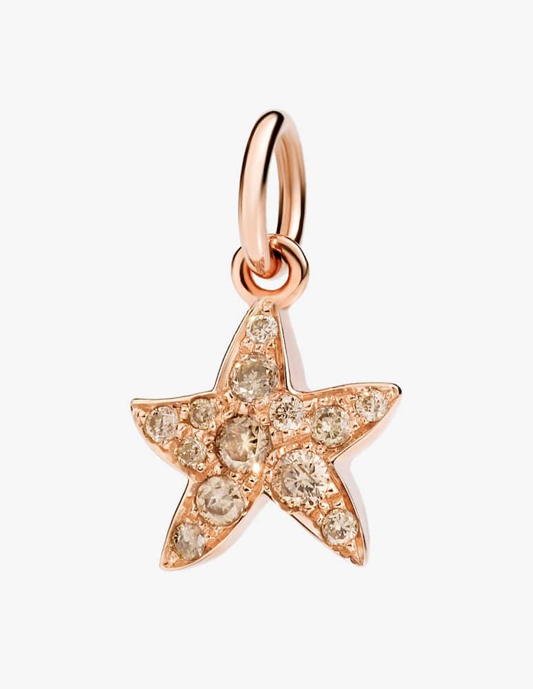 DoDo Pendant Star rose gold brown diamonds - picture 1 DoDo Pendant Star rose gold brown diamonds - picture 1