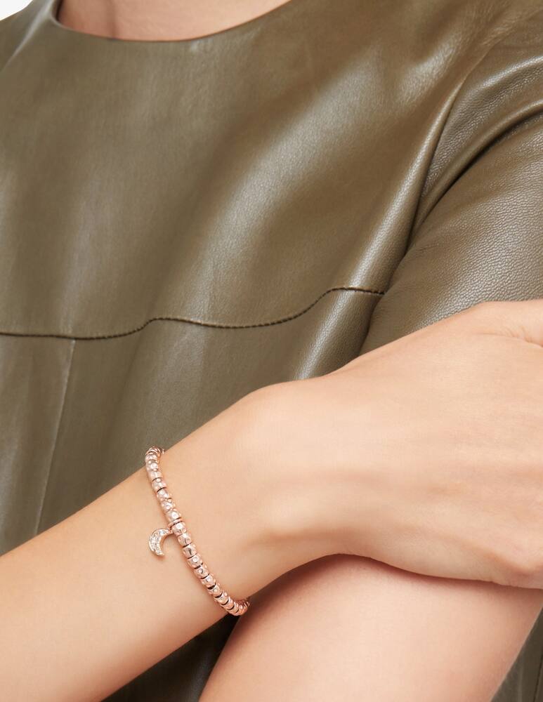 rinascente DoDo Ciondolo Luna oro rosa & diamanti brown