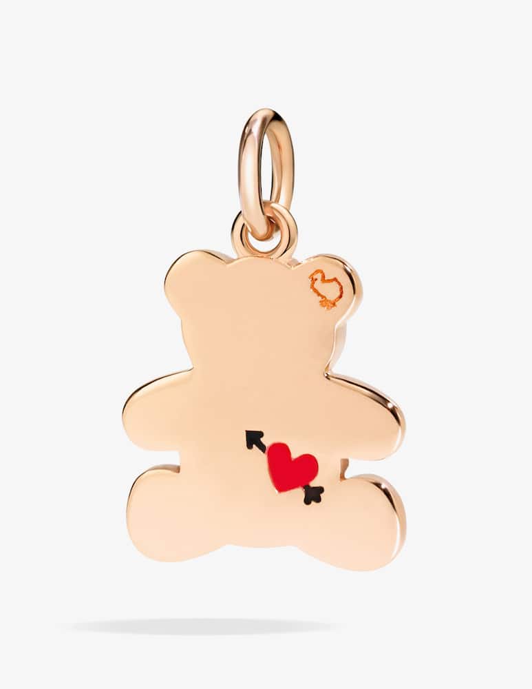 DoDo Ciondolo Orsetto oro rosa diamanti e smalto - immagine 2 DoDo Ciondolo Orsetto oro rosa diamanti e smalto - immagine 2