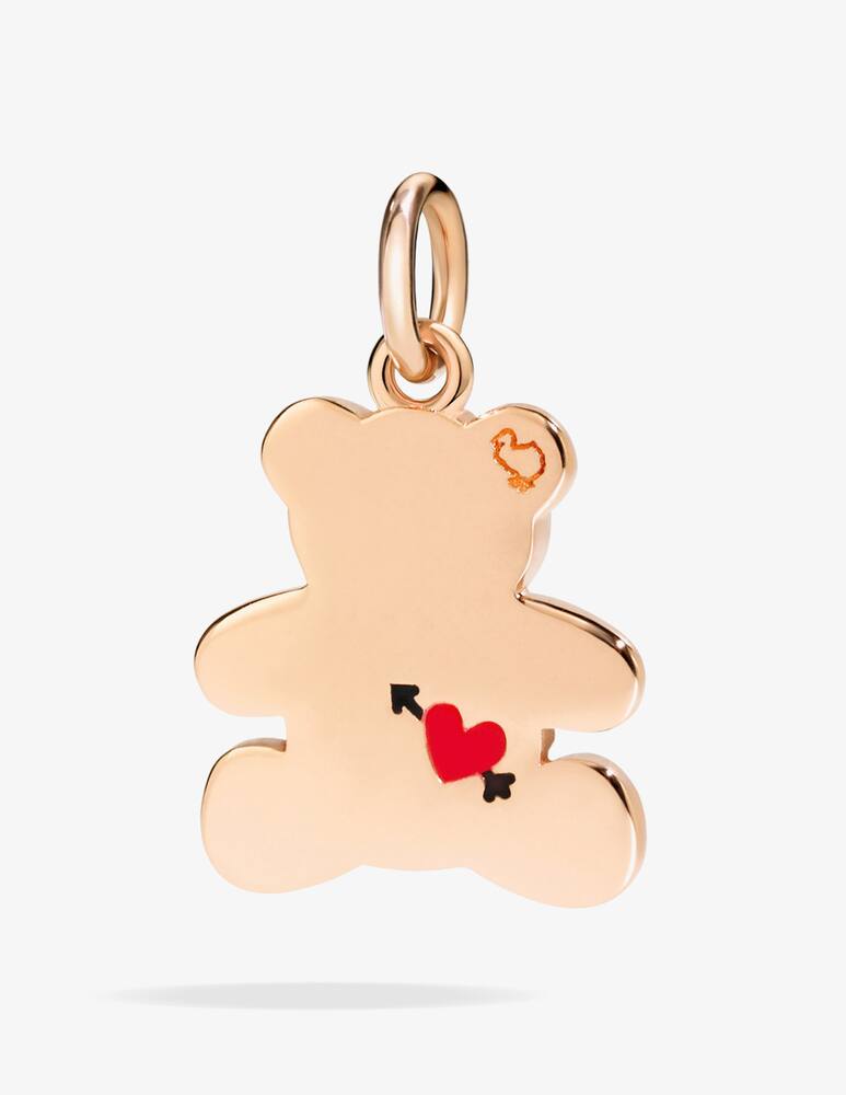 rinascente DoDo Pendant Teddy Bear rose gold diamonds and enamel