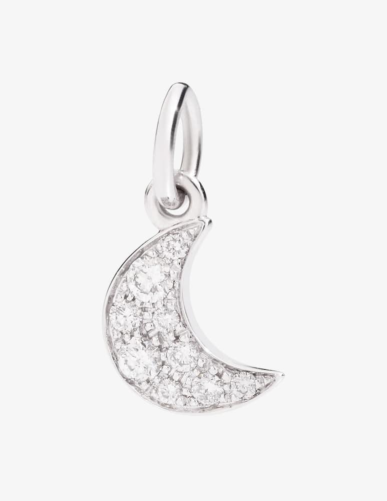 DoDo Ciondolo Luna oro bianco diamanti bianchi - immagine 1 DoDo Ciondolo Luna oro bianco diamanti bianchi - immagine 1