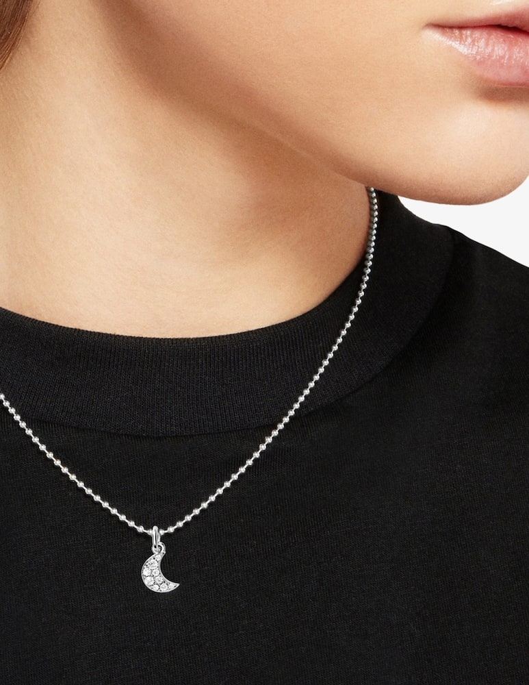 DoDo Ciondolo Luna oro bianco diamanti bianchi - immagine 2 DoDo Ciondolo Luna oro bianco diamanti bianchi - immagine 2
