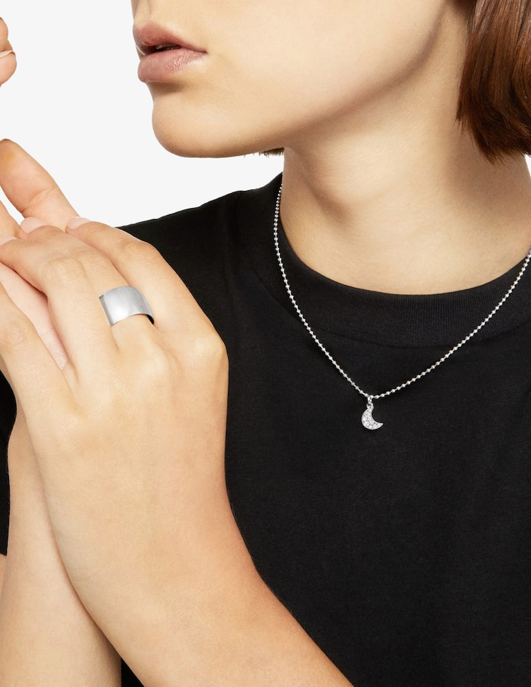 rinascente DoDo Ciondolo Luna oro bianco diamanti bianchi