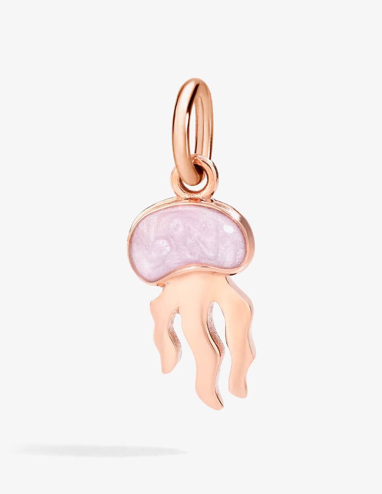 DoDo Ciondolo Medusa oro rosa smalto rosa - immagine 1 DoDo Ciondolo Medusa oro rosa smalto rosa - immagine 1