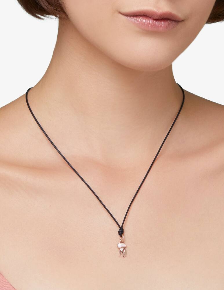 rinascente DoDo Ciondolo Medusa oro rosa smalto rosa