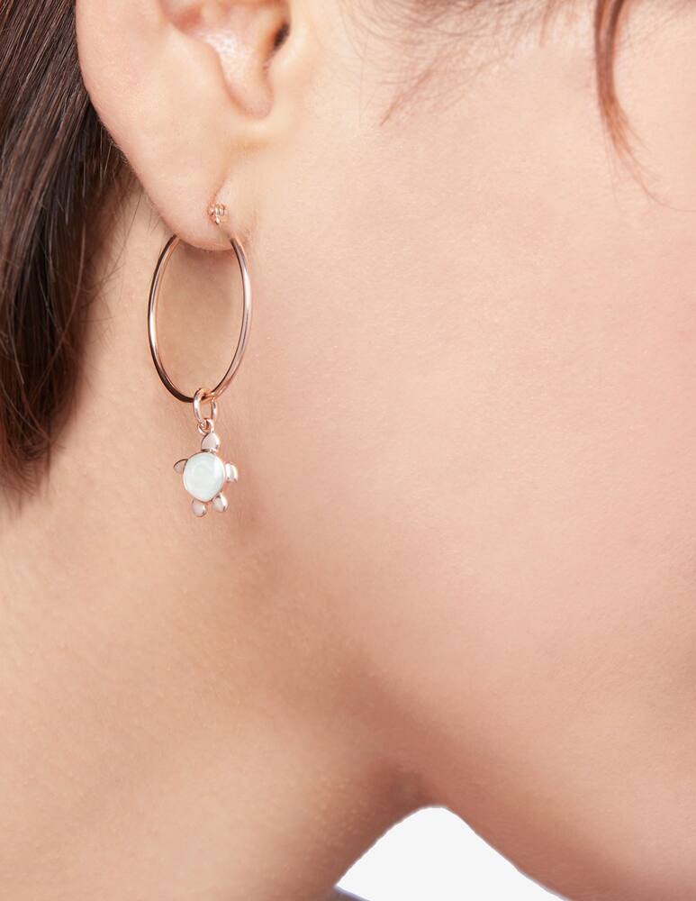 rinascente DoDo Pendant Sea turtle rose gold and enamel