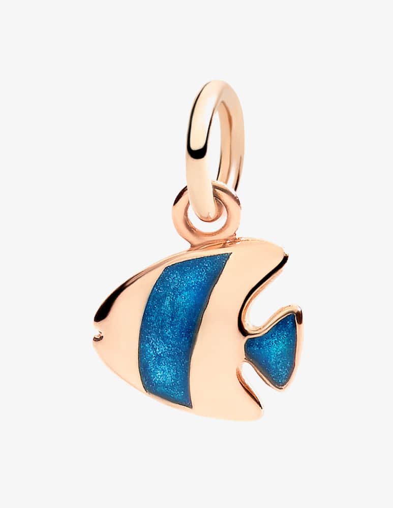 rinascente DoDo Pendant Angelfish rose gold and pearlescent enamel