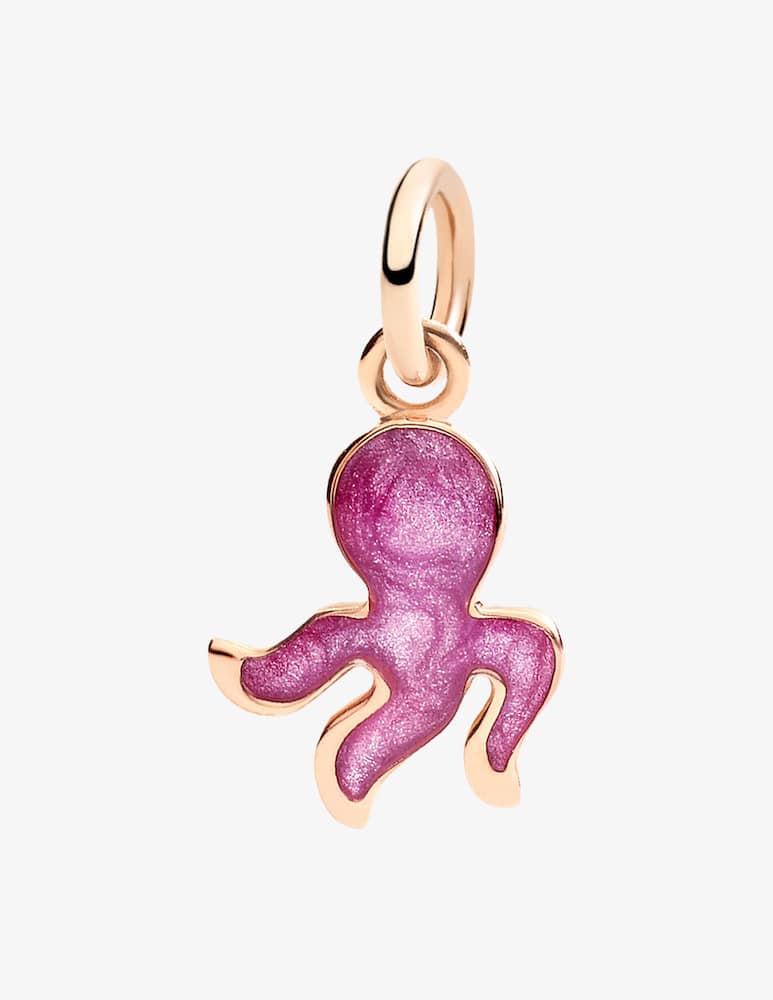rinascente DoDo Pendant Octopus rose gold and pearlescent enamel