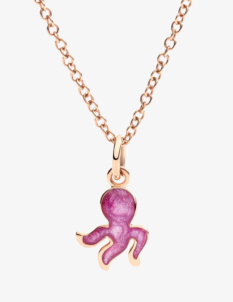 rinascente DoDo Pendant Octopus rose gold and pearlescent enamel
