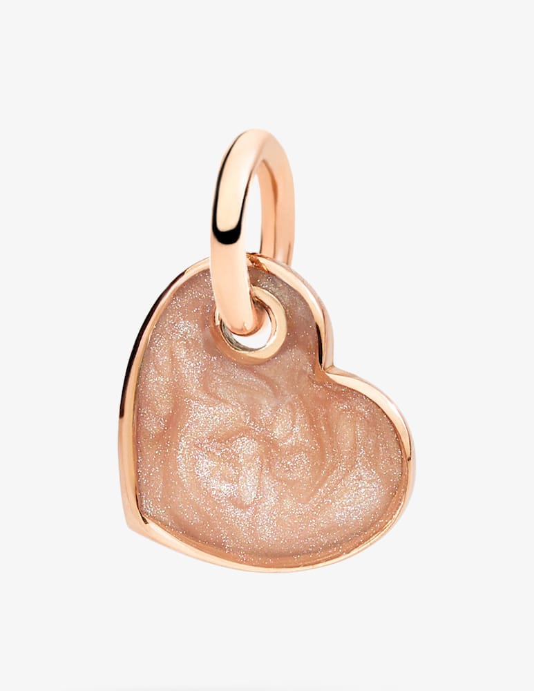 rinascente DoDo Ciondolo Cuore oro rosa smalto rosa