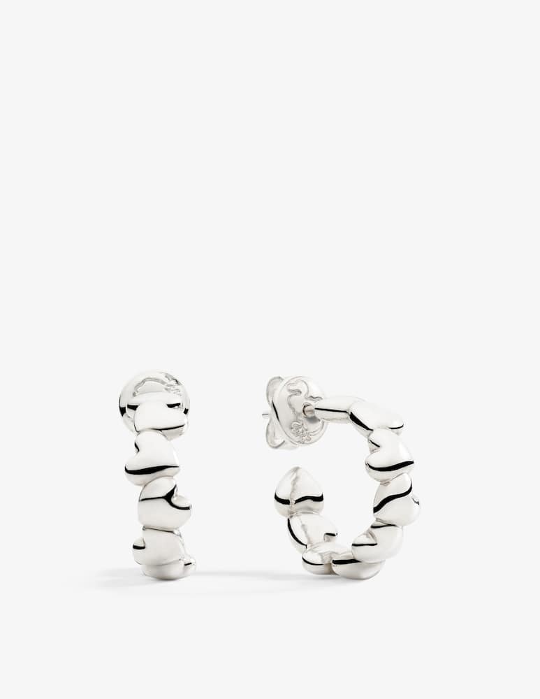 rinascente DoDo Earrings hoop Heart silver
