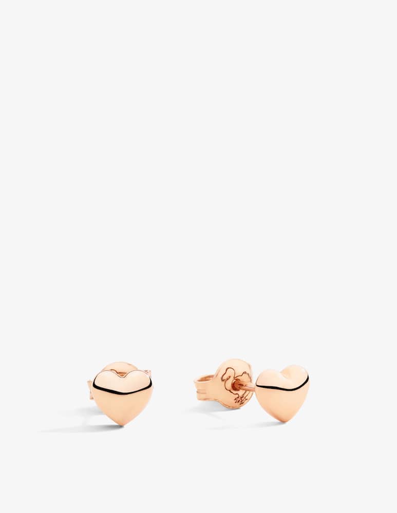 rinascente DoDo Earrings stud Heart rose gold