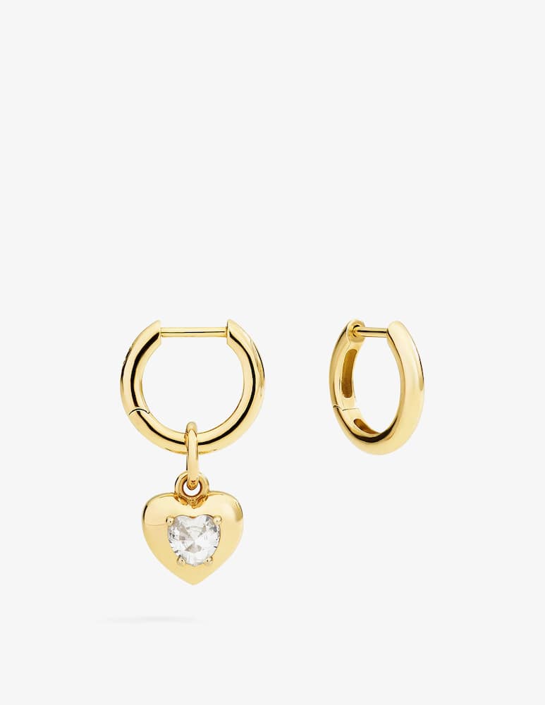 DoDo Charm Cuore in oro giallo 9K e zaffiro bianco sintetico - immagine 2 DoDo Charm Cuore in oro giallo 9K e zaffiro bianco sintetico - immagine 2