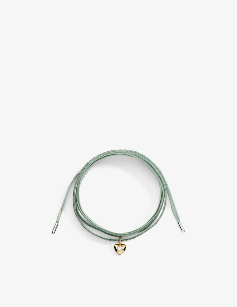 DoDo Charm Cuore in oro giallo 9K e zaffiro bianco sintetico - immagine 3 DoDo Charm Cuore in oro giallo 9K e zaffiro bianco sintetico - immagine 3