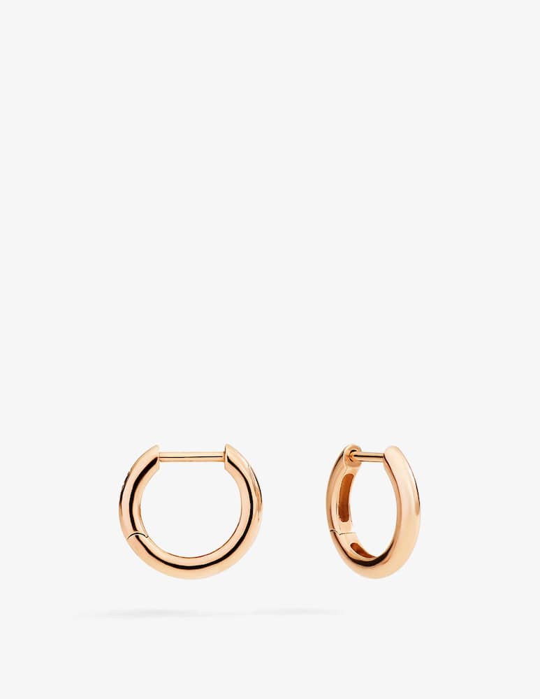 rinascente DoDo Orecchini Essentials mini hoop in oro rosa 9K