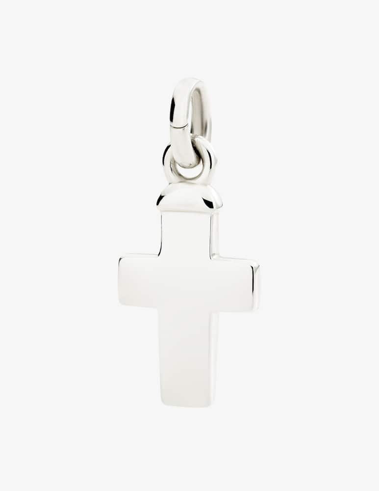 rinascente DoDo Sterling silver maxi cross charm with openable link