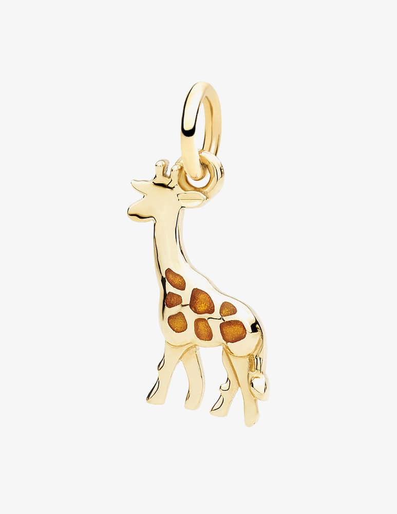 DoDo Ciondolo giraffa in oro giallo 9K e smalto trasparente - immagine 1 DoDo Ciondolo giraffa in oro giallo 9K e smalto trasparente - immagine 1