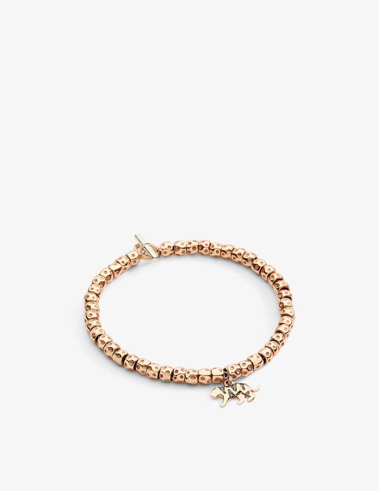 DoDo Ciondolo tigre in oro rosa 9K e 5 diamanti black (ct 0,02) - immagine 2 DoDo Ciondolo tigre in oro rosa 9K e 5 diamanti black (ct 0,02) - immagine 2