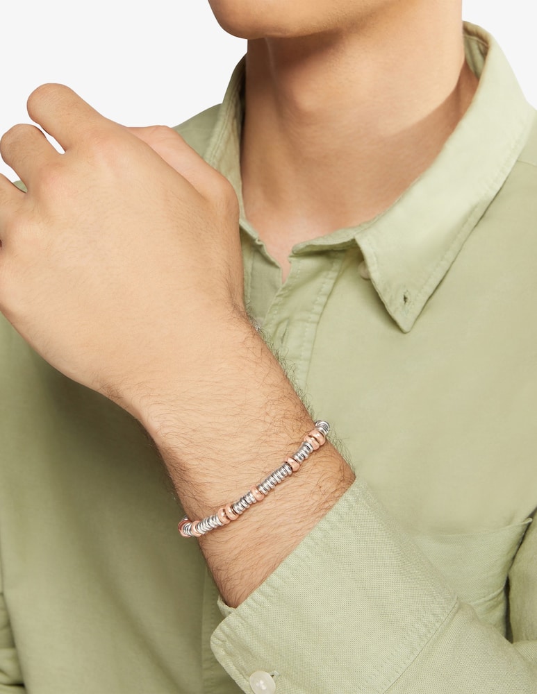 rinascente DoDo Silver and gold plated silver rondelle bracelet