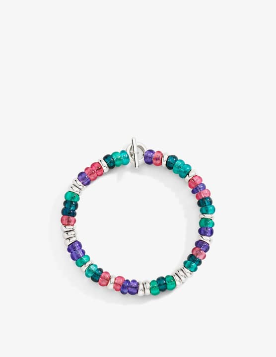DoDo - Rondelle bracelet in silver & recycled plastic - €230,00