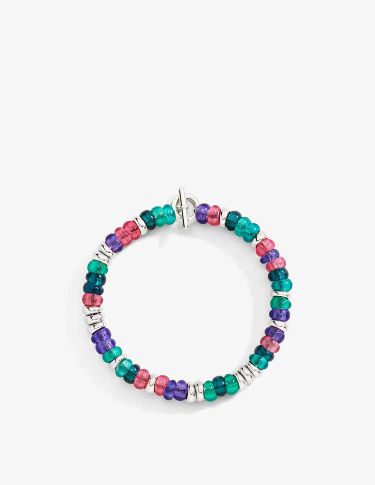 DoDo Rondelle bracelet in silver & recycled plastic - picture 3 DoDo Rondelle bracelet in silver & recycled plastic - picture 3