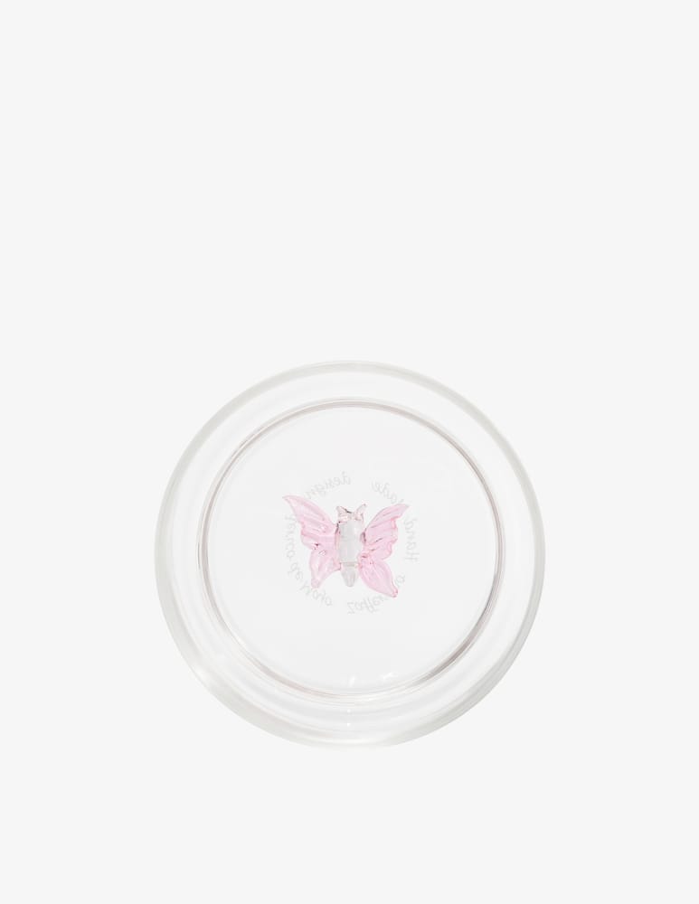 rinascente Zafferano Teca Spring Bicchiere Farfalla Rosa Set 4pz