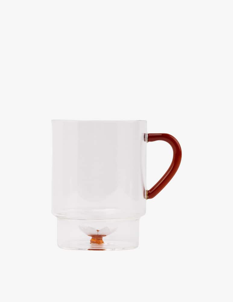rinascente Zafferano Teca Spring Mug Fiore Bianco-Ambra