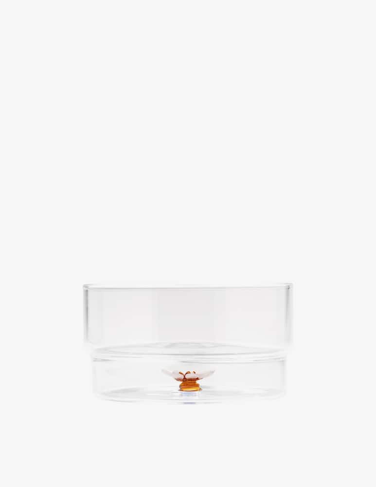 rinascente Zafferano Teca Frutta Bowl Fiore Bianco-Ambra