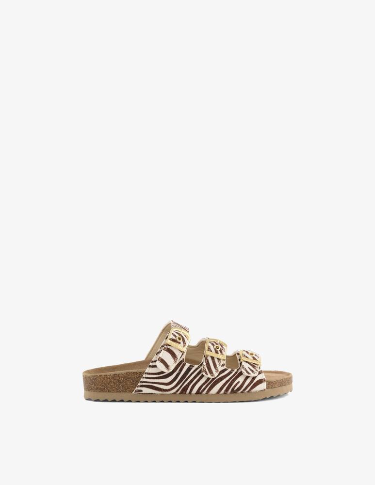 Colors Of California Zebra print triple strap sandals - picture 1 Colors Of California Zebra print triple strap sandals - picture 1