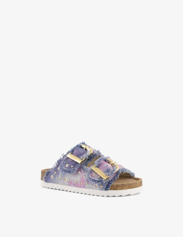 Colors Of California Denim sandal with studs - picture 2 Colors Of California Denim sandal with studs - picture 2