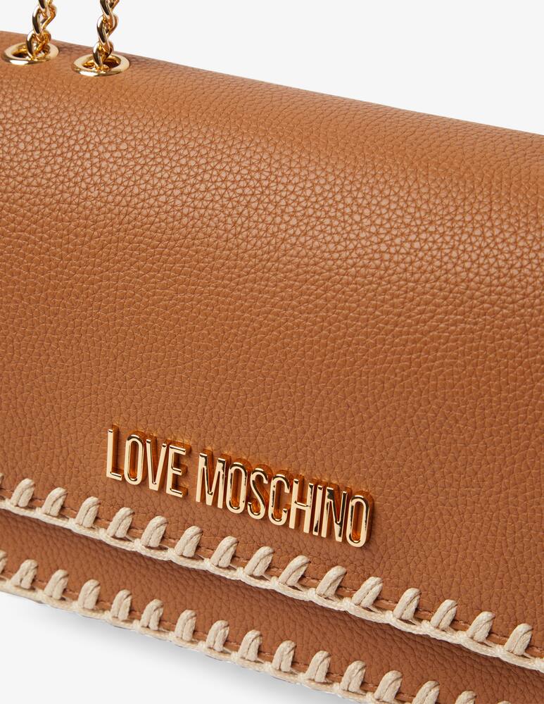 rinascente Love Moschino Stitch flap bag