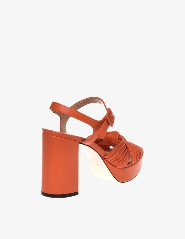 rinascente Pollini Leather heeled sandals