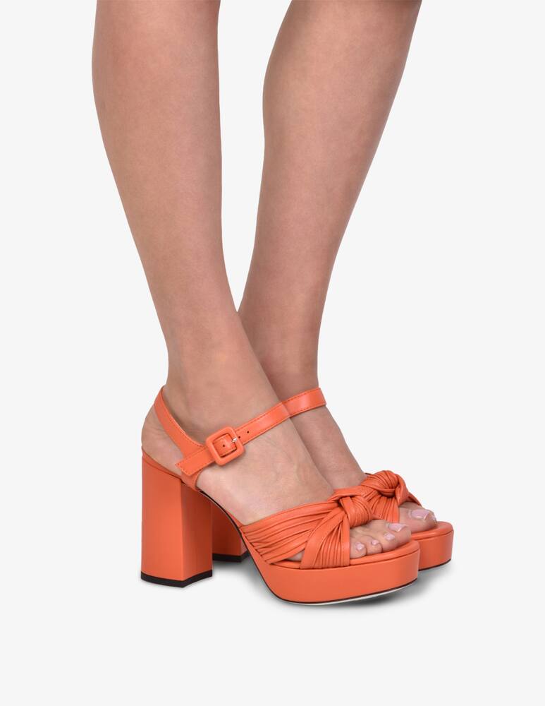 rinascente Pollini Leather heeled sandals