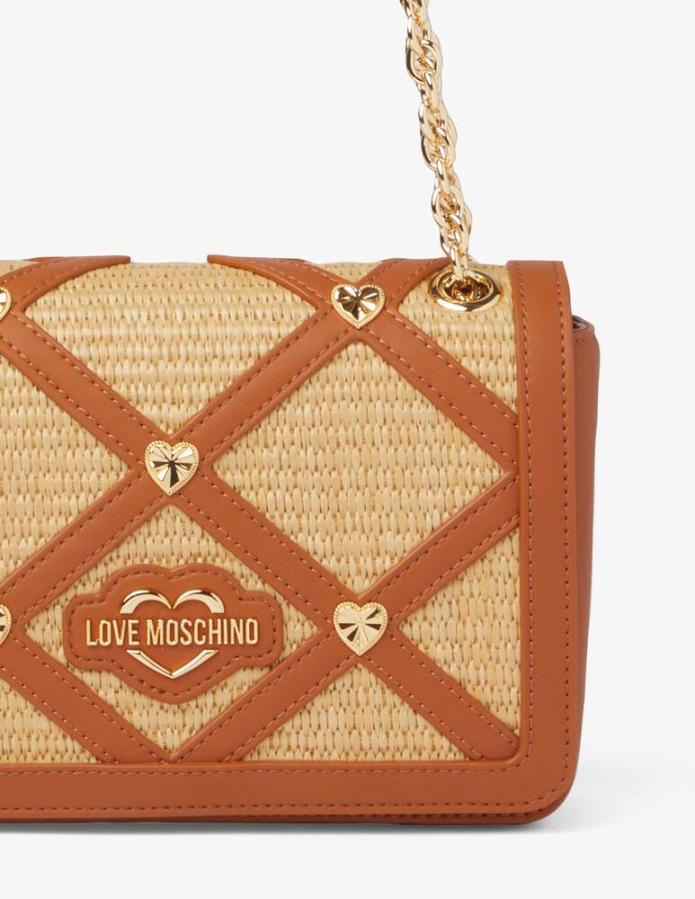 rinascente Love Moschino Flap bag with Sum chain