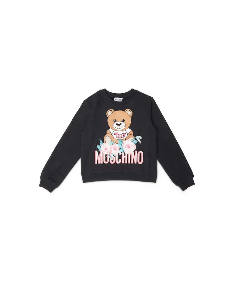 Moschino Maglione girocollo manica lunga in cotone - immagine 1 Moschino Maglione girocollo manica lunga in cotone - immagine 1