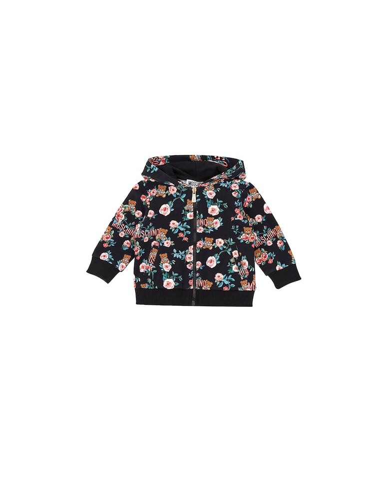 Moschino Felpa con cappuccio e zip - immagine 1 Moschino Felpa con cappuccio e zip - immagine 1