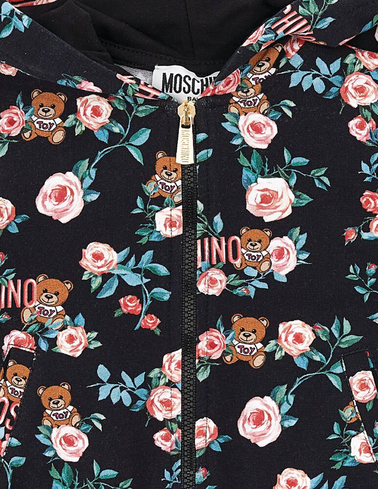 rinascente Moschino Felpa con cappuccio e zip 