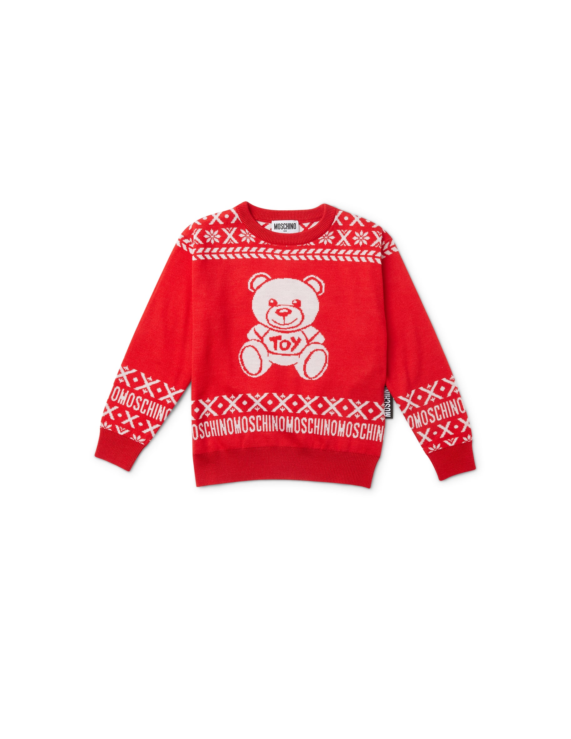 Moschino Felpa girocollo con logo HDF058