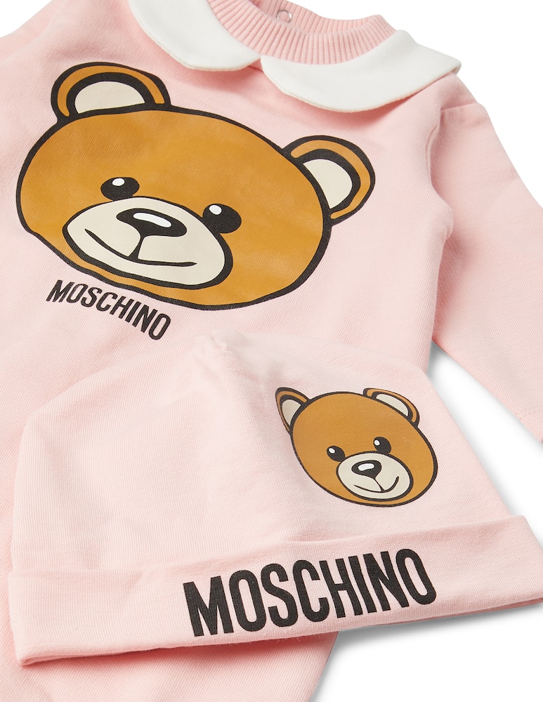 rinascente Moschino Baby set con tutina e berretto