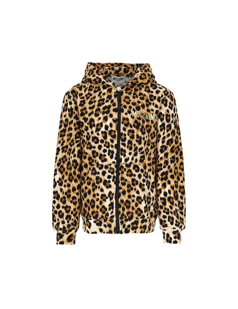 Moschino Felpa con cappuccio in cotone - immagine 1 Moschino Felpa con cappuccio in cotone - immagine 1