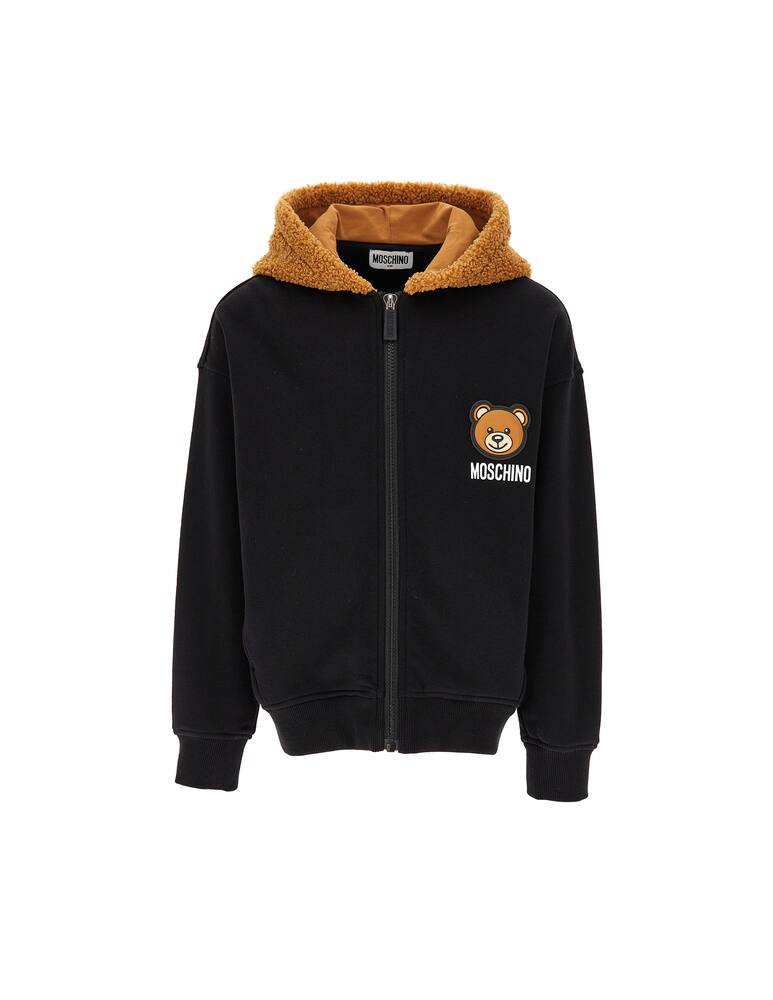 rinascente Moschino Felpa con cappuccio e zip 