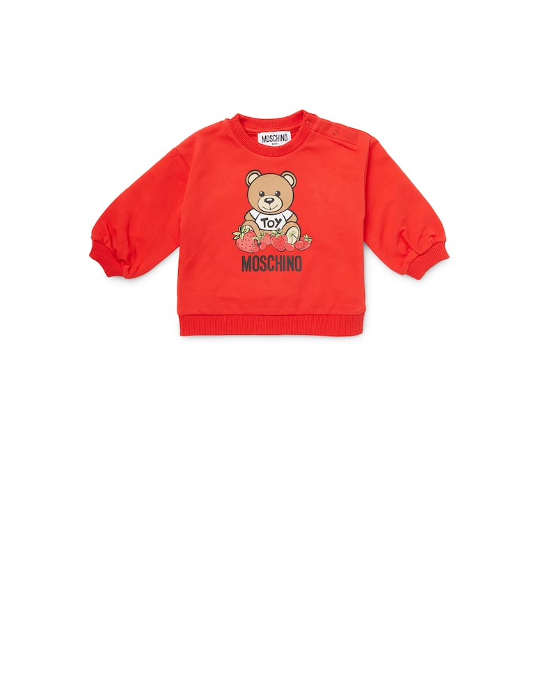 Moschino Felpa girocollo in cotone - Rosso - immagine 1 Moschino Felpa girocollo in cotone - Rosso - immagine 1