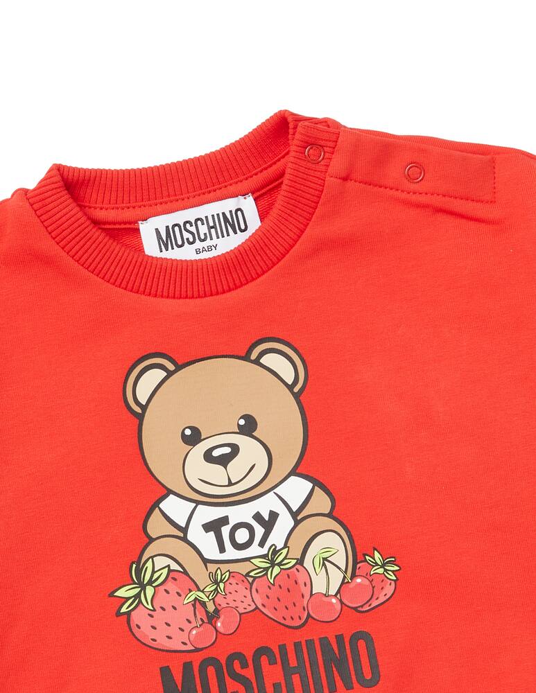 rinascente Moschino Felpa girocollo in cotone - Rosso