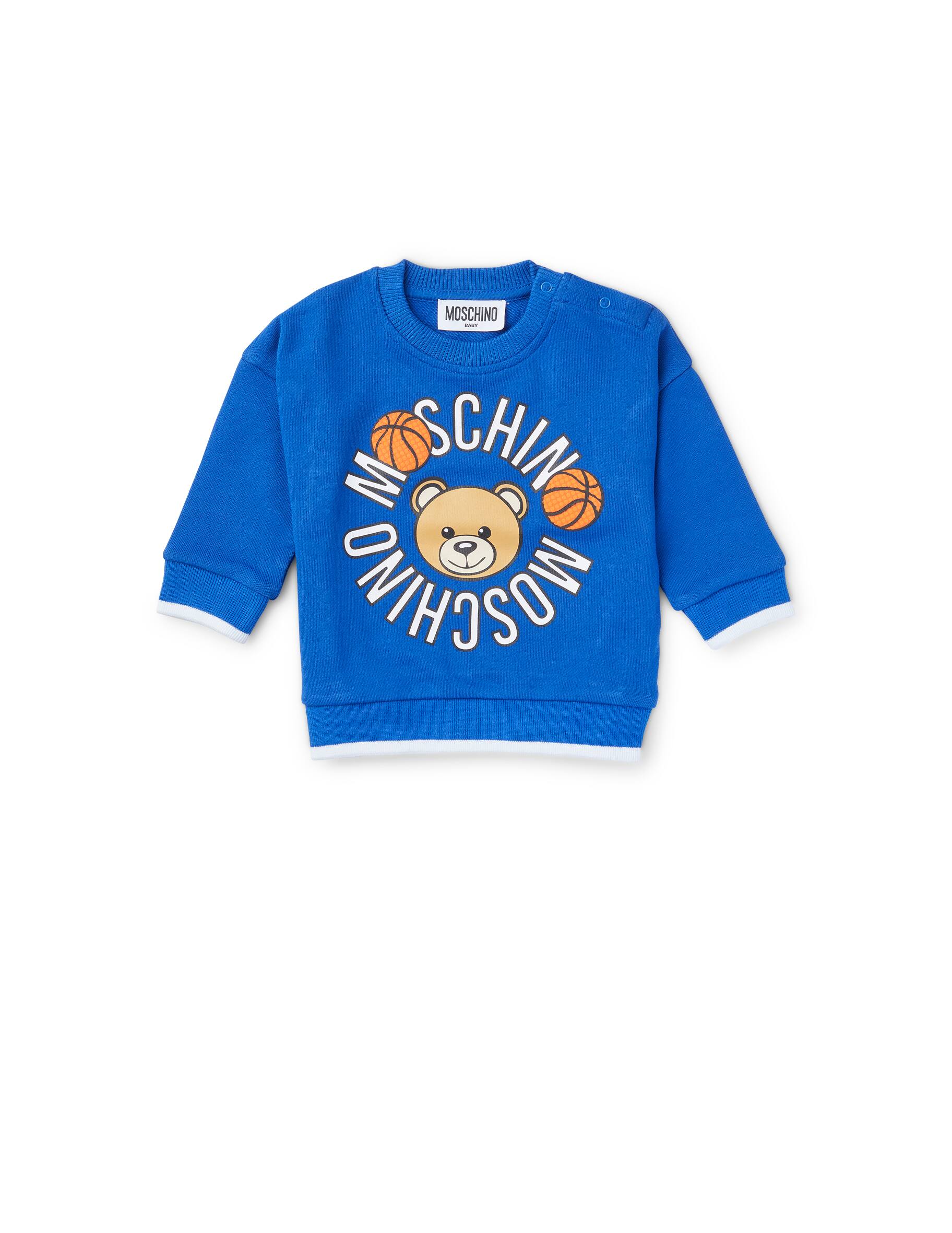 Moschino Felpa Girocollo Uomo Nera Con Banda Sul Braccio - Modello V1A1791, Cotone Ed Elastan