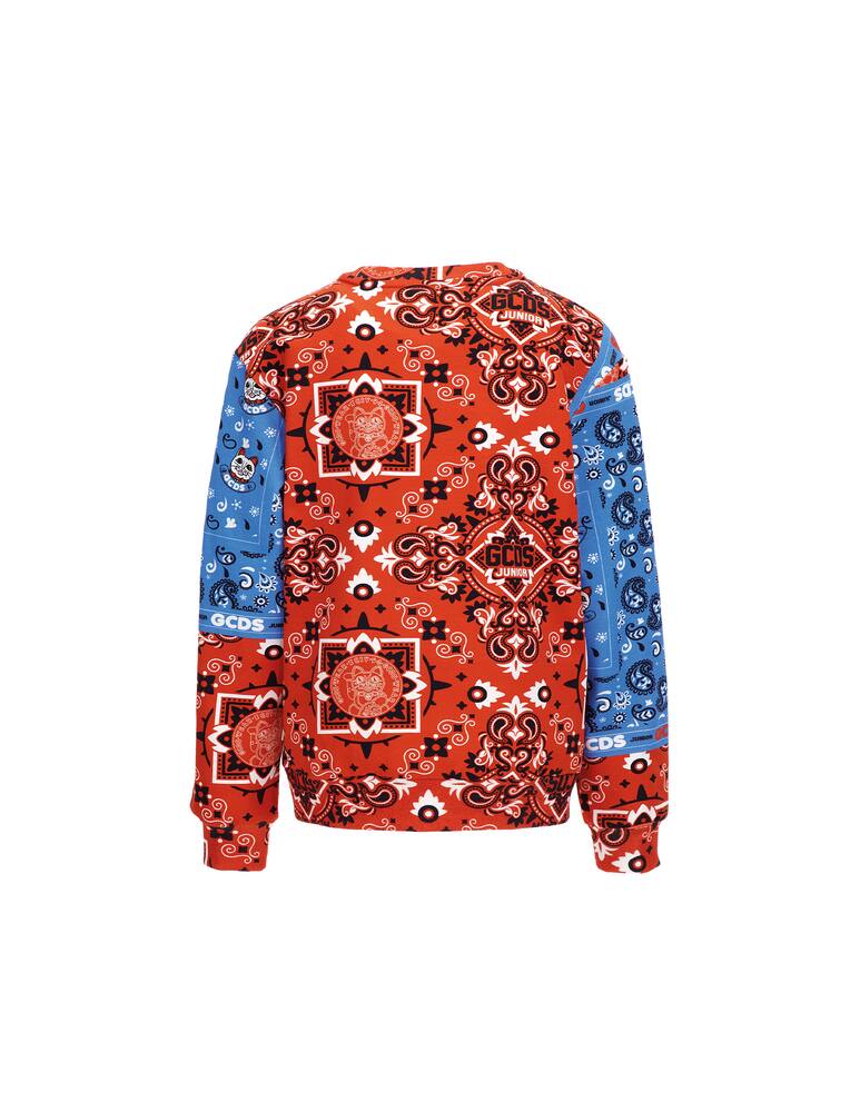 rinascente GCDS Felpa girocollo in cotone - Rosso